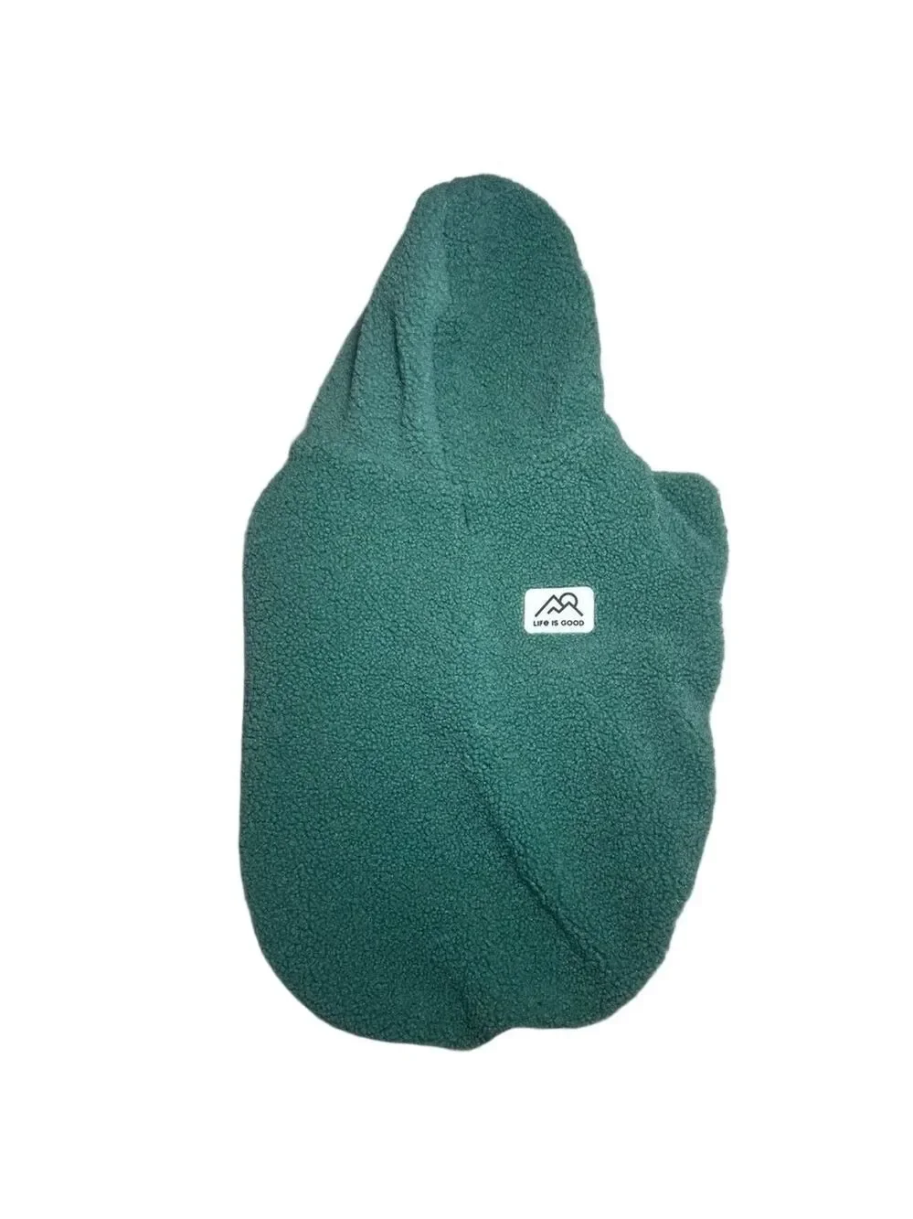 Life Is Good Sherpa Dog Hoodie Jacket – Sage Green – Medium – Cozy Winter Coat